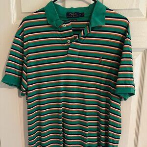 Polo Ralph Lauren Green Striped Polo Shirt